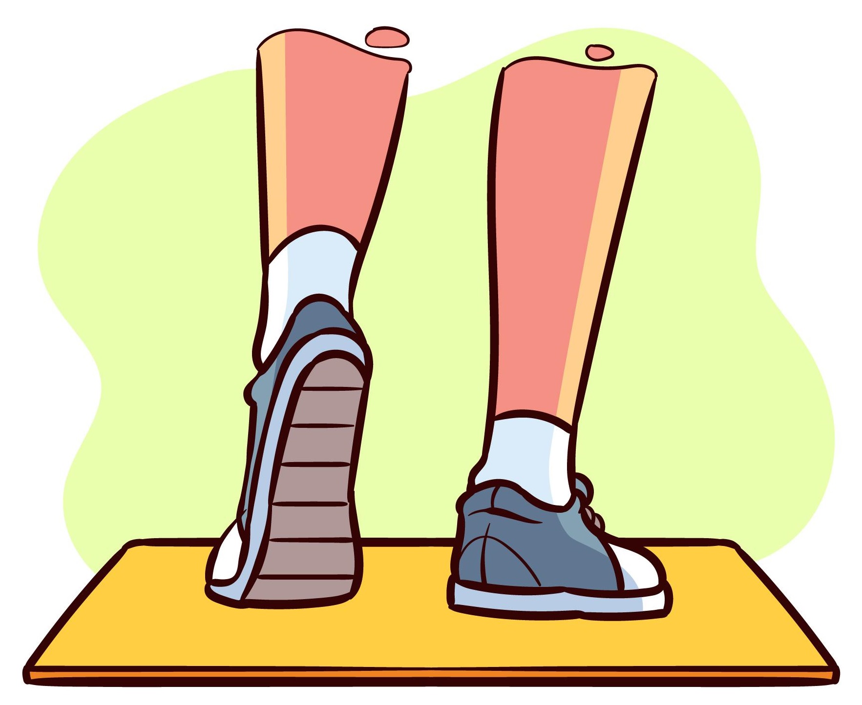 Ilustración de unos pies andando