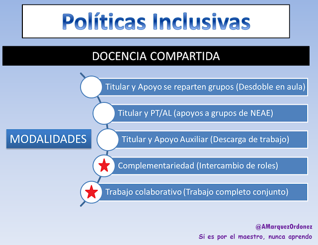 modalidades docencia compartida