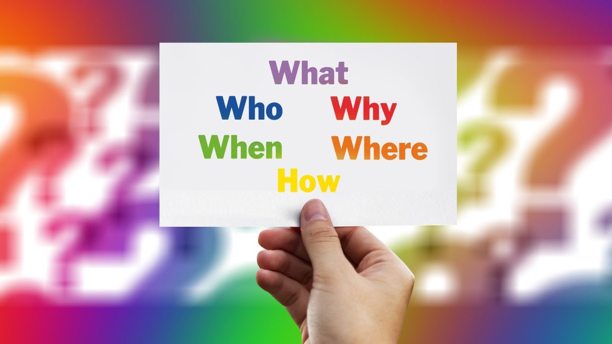 Conjunto de preguntas en inglés: why, where...