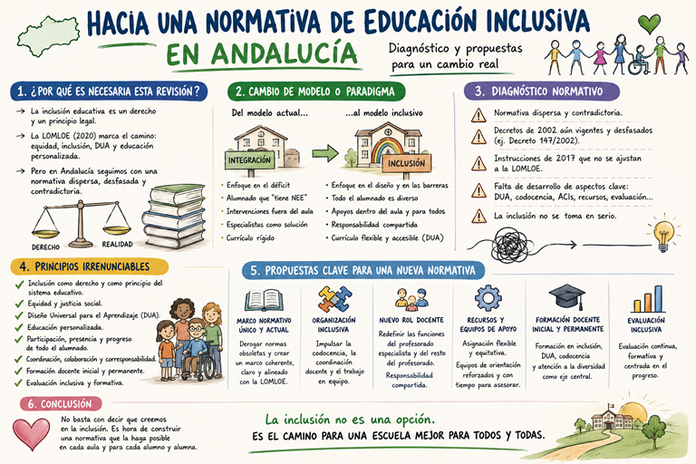 infografía resumen de la primera participación en las mesas de diálogo sobre inclusión en el parlamento de Andalucía